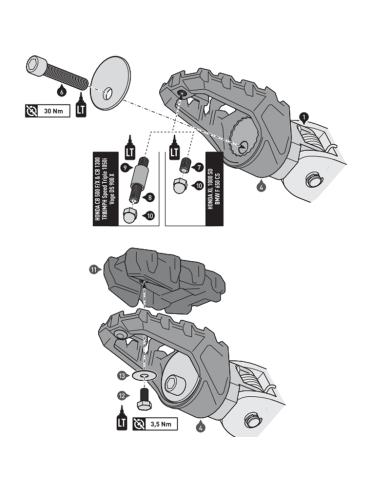 KIT REPOSAPIES SW-MOTECH EVO FRS.01.112.10401/B