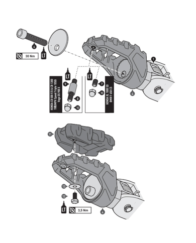 KIT REPOSAPIES SW-MOTECH EVO FRS.01.112.10401