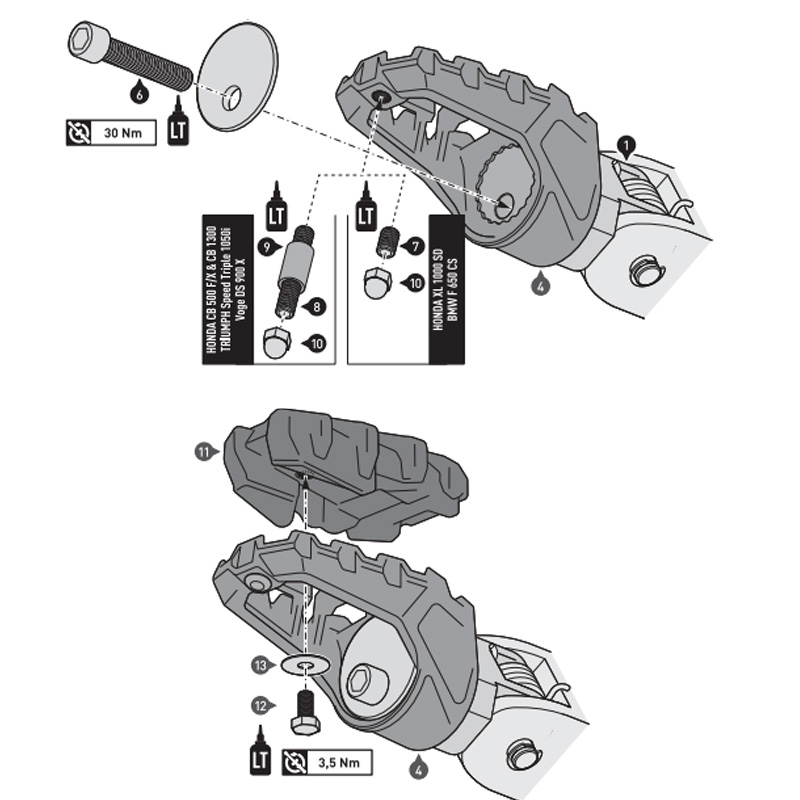 KIT REPOSAPIES SW-MOTECH EVO FRS.01.112.10401