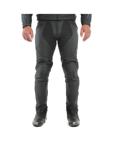 PANTALONES DAINESE PONY 3 PIEL BLACK-MATT TALLAS ESPECIALES