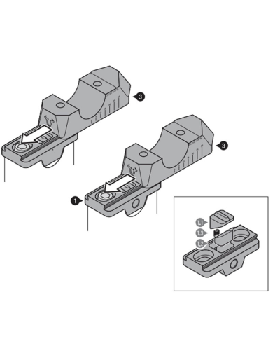 ACERCADOR PARA MANILLAR DE 28MM VARIABLE SW-MOTECH LEH.00.039.31000/B BLACK