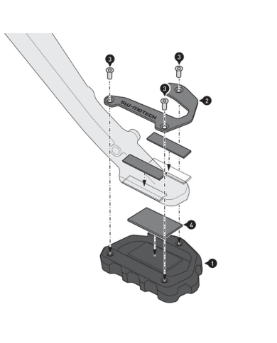 EXTENSIÓN CABALLETE LATERAL SW-MOTECH BMW STS.07.975.10000