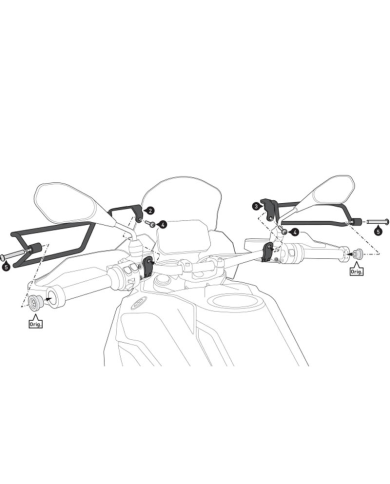 PROTECCIONES DE PARAMANOS SW-MOTECH BMW SCT.07.975.10100/B