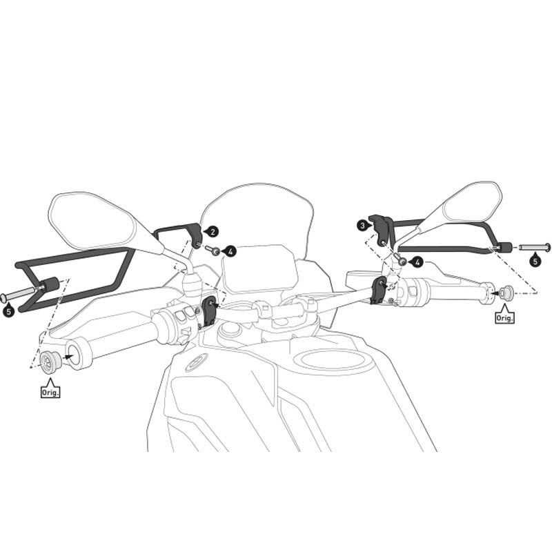 PROTECCIONES DE PARAMANOS SW-MOTECH BMW SCT.07.975.10100/B