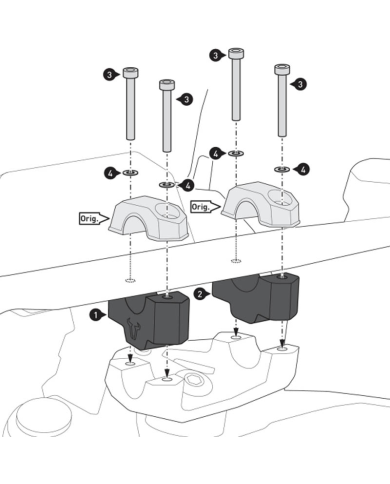 ELEVADOR DE MANILLAR SW-MOTECH BMW LEH.07.039.13000/S