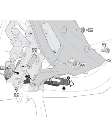 PEDAL DE FRENO SW-MOTECH BMW FBL.07.975.10000