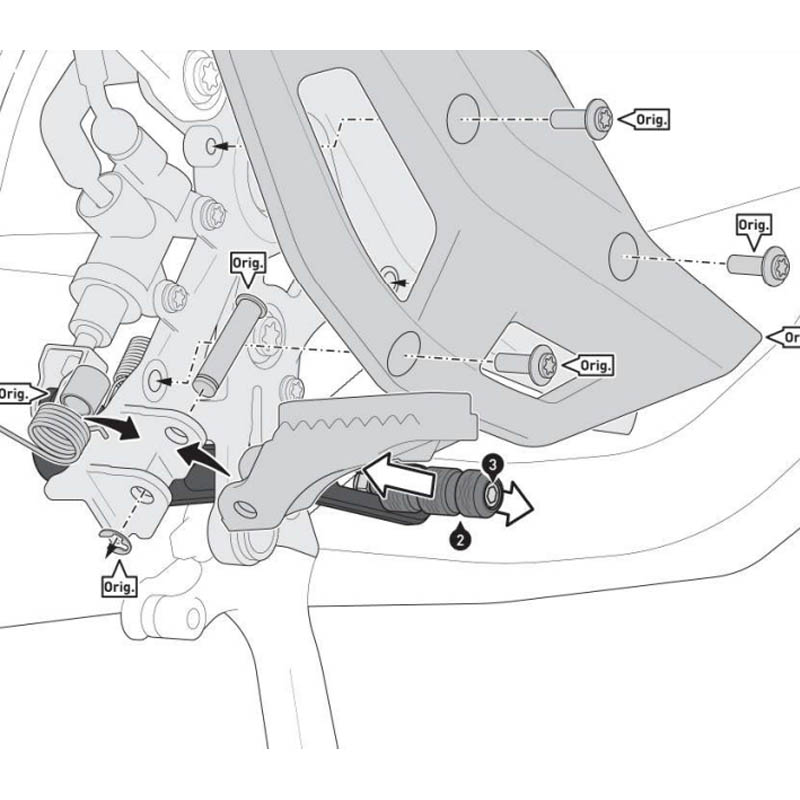 PEDAL DE FRENO SW-MOTECH BMW FBL.07.975.10000