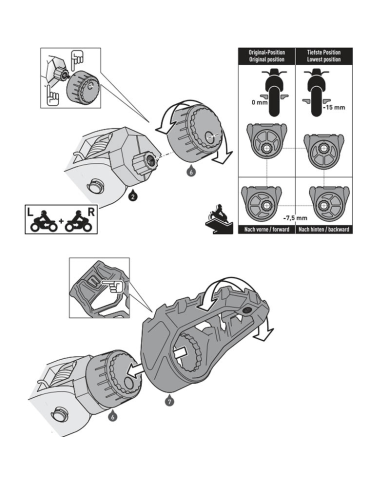 KIT REPOSAPIES SW-MOTECH EVO HONDA/SUZUKI FRS.01.112.10303/B