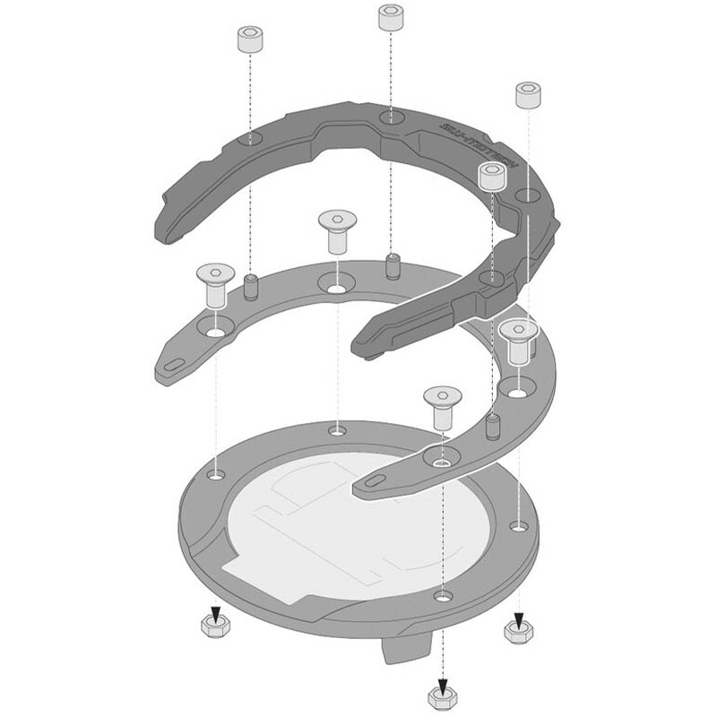 FIJACION BOLSA DE DEPOSITO SW-MOTECH TANK RING PRO BMW TRT.00.787.12700/B