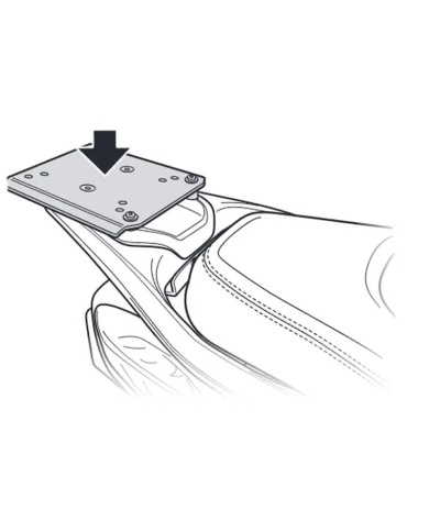 KIT DE FIJACIÓN POSTERIOR SHAD V0BV41ST PIAGGIO BEVERLY 300/400