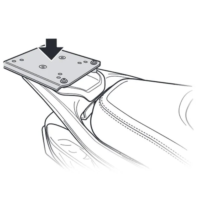 KIT DE FIJACIÓN POSTERIOR SHAD V0BV41ST PIAGGIO BEVERLY 300/400