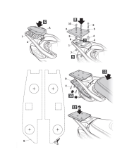 KIT DE FIJACIÓN POSTERIOR SHAD V0BV41ST PIAGGIO BEVERLY 300/400