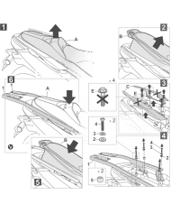 KIT DE FIJACIÓN POSTERIOR SHAD Y0XM33ST YAMAHA X-MAX 125/300