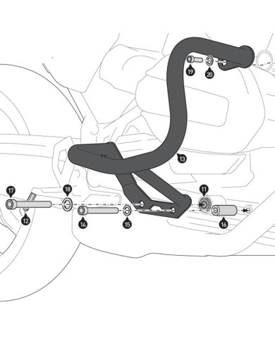 DEFENSAS DE MOTOR SW-MOTECH CRASH BAR BMW SBL.07.968.10000/B