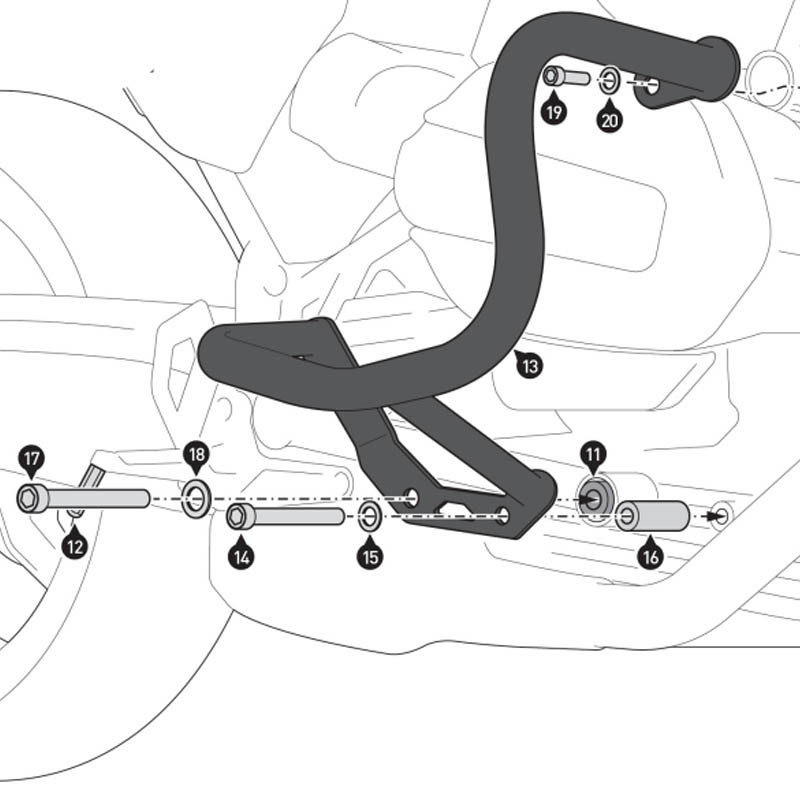 DEFENSAS DE MOTOR SW-MOTECH CRASH BAR BMW SBL.07.968.10000/B