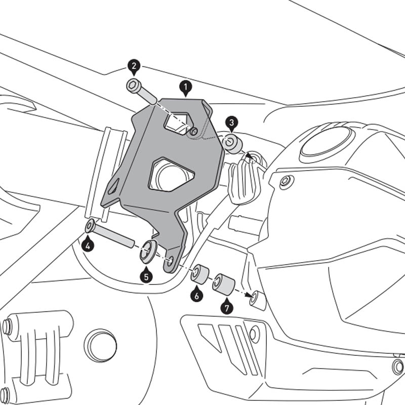 SET PROTECTOR INYECTOR SW-MOTECH BMW SCT.07.653.10100/B