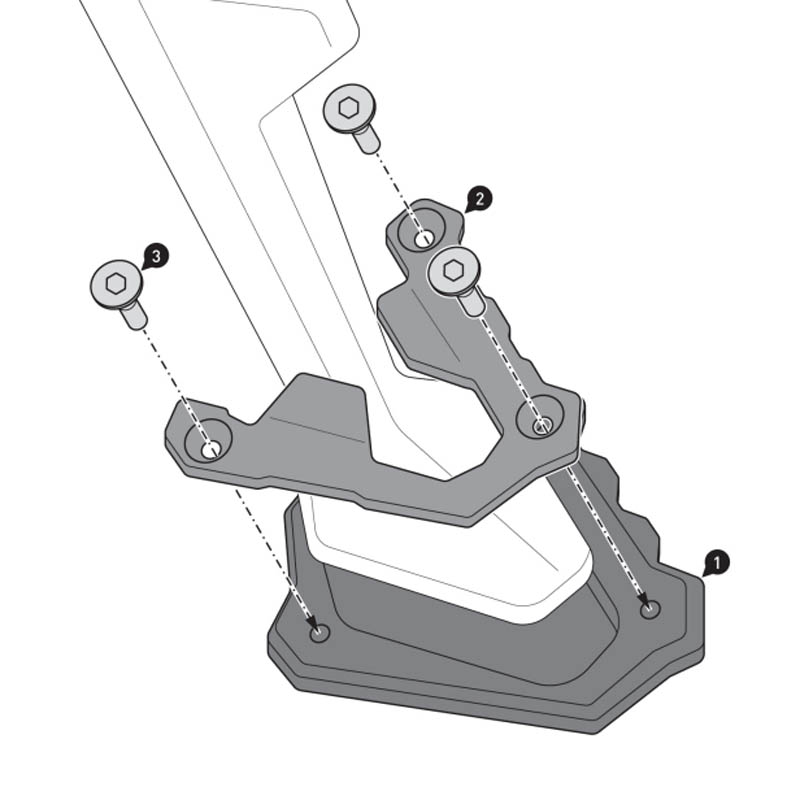 EXTENSIÓN CABALLETE LATERAL SW-MOTECH BMW STS.07.602.10000