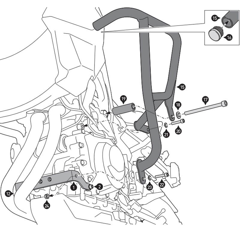 DEFENSAS DE MOTOR SW-MOTECH CRASH BAR BMW SBL.07.897.10100