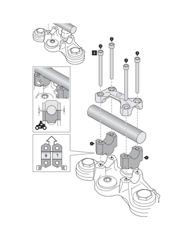 ELEVADOR DE MANILLAR SW-MOTECH 30MM BMW LEH.07.039.12800/S