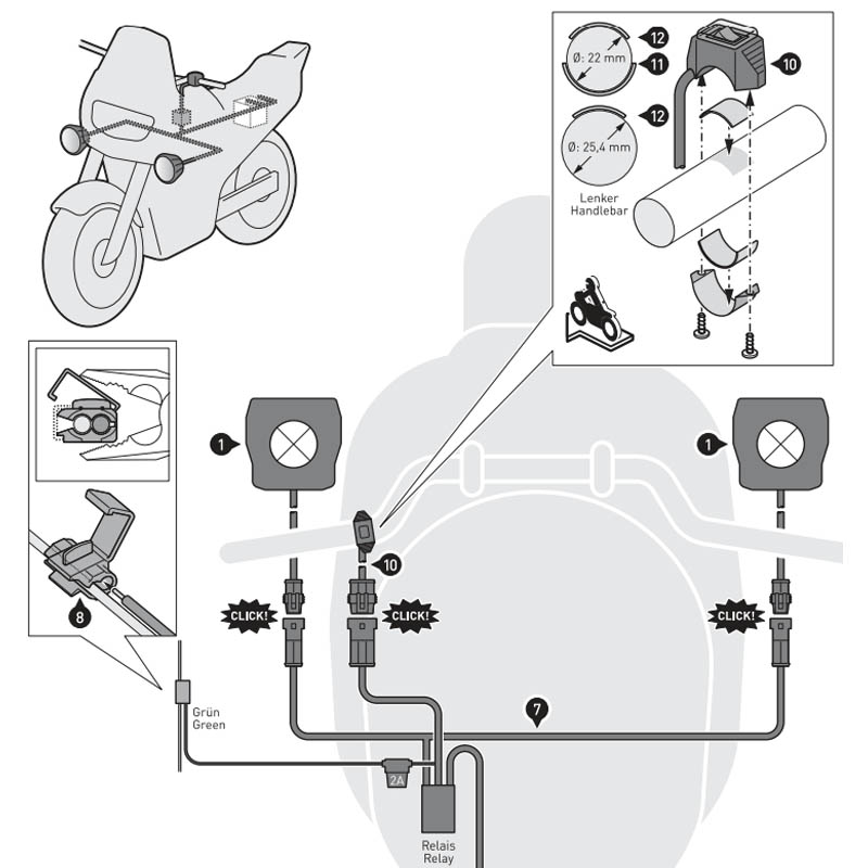 FAROS AUXILIARES SW-MOTECH ANTINIEBLA EVO BMW NSW.07.602.51000/B