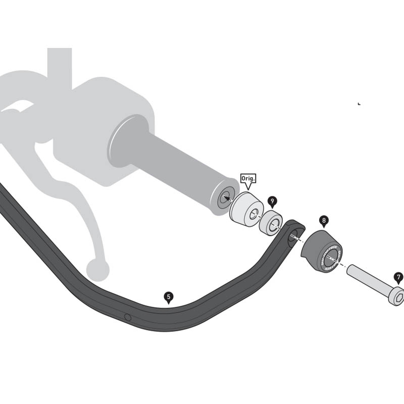 KIT DE PROTECTORES DE MANOS Y MANETAS SW-MOTECH BMW HDG.00.220.80502/B