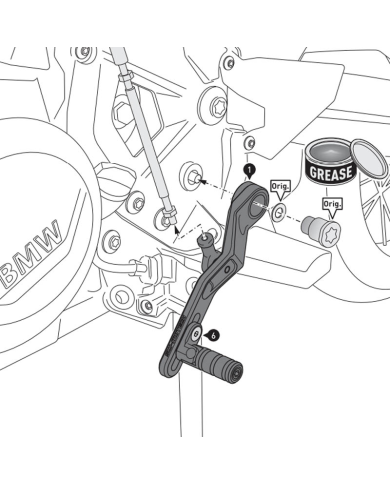 PALANCA DE CAMBIO SW-MOTECH BMW FSC.07.897.10001