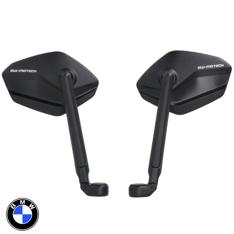 JUEGO DE RETROVISORES SW-MOTECH CORTOS ROSCA M10 MIR.00.850.10601