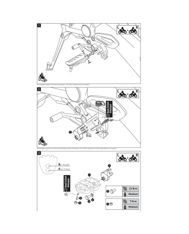 KIT REPOSAPIES SW-MOTECH ION BMW FRS.07.011.10602/B