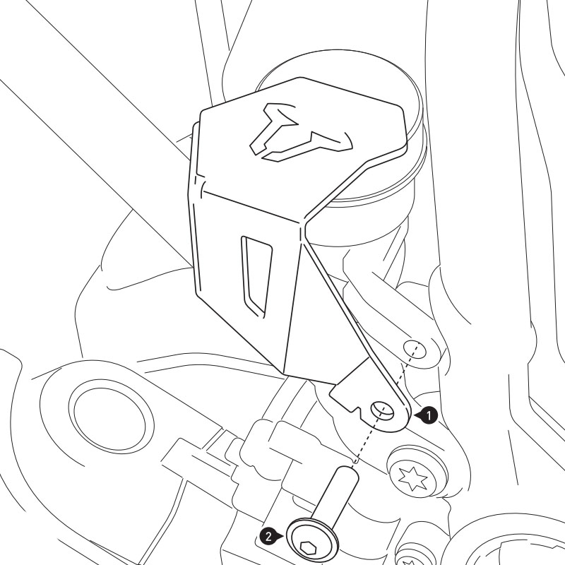 PROTECTOR DE DEPOSITO LIQUIDO DE FRENO SW MOTECH BMW SCT.07.174.10500/B