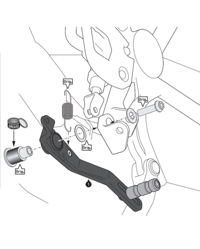 PEDAL DE FRENO SW-MOTECH BMW FBL.07.870.10000