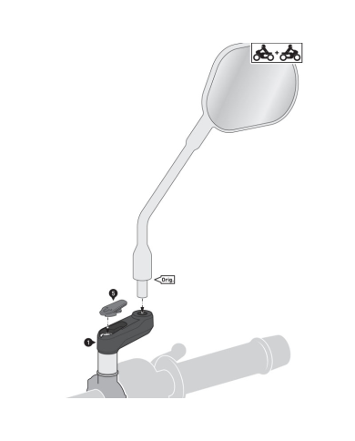 JUEGO DE EXTENSIONES DE ESPEJOS SW-MOTECH SVL.00.503.11501/B