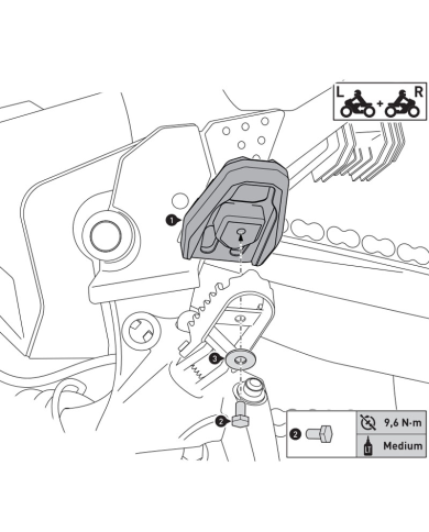 EXTENSION DE REPOSAPIES SW-MOTECH HONDA FRS.01.890.10000/B