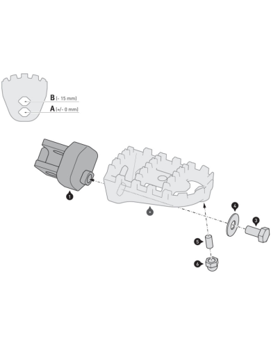 KIT REPOSAPIES SW-MOTECH ION HONDA FRS.01.011.10600/B