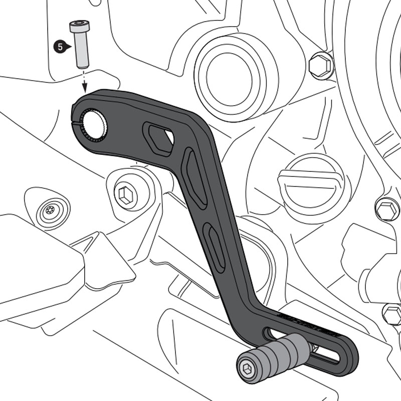 PEDAL DE FRENO SW-MOTECH HONDA FBL.01.622.10000