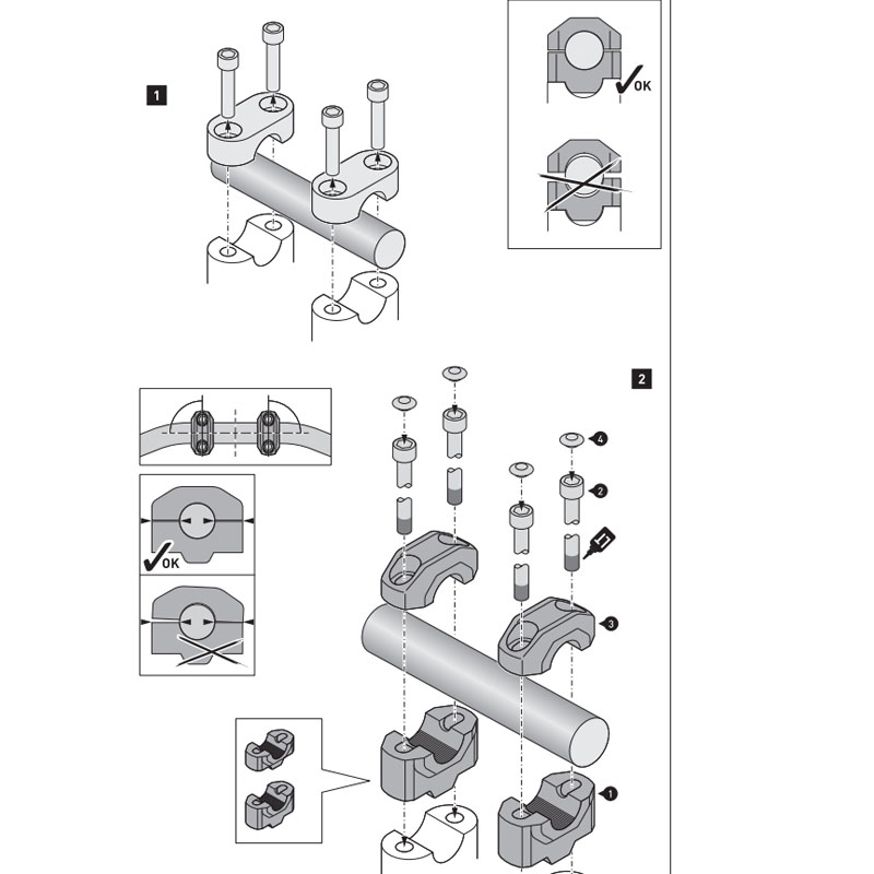 ELEVADOR DE MANILLAR SW-MOTECH 28MM UNIVERSAL LEH.00.039.24100.20/B