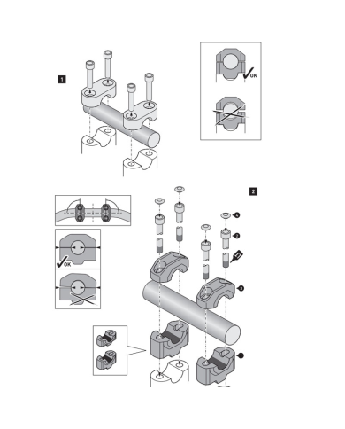 ELEVADOR DE MANILLAR SW-MOTECH 28MM UNIVERSAL  LEH.00.039.24100.20/S