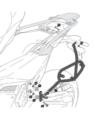 KIT DE FIJACION MALETAS LATERALES Y ALFORJAS SW-MOTECH SLC DERECHO HONDA HTA.01.808.11000