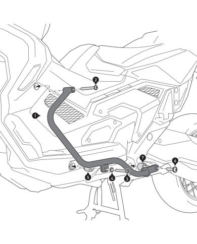 DEFENSAS DE MOTOR SW-MOTECH CRASH BAR HONDA SBL.01.808.10001/B