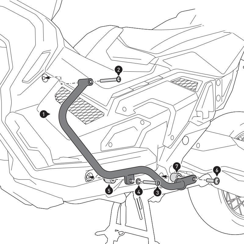 DEFENSAS DE MOTOR SW-MOTECH CRASH BAR HONDA SBL.01.808.10001/B