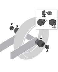 KIT DE TOPES DE CAIDA SW-MOTECH DE EJE TRASERO PARA HONDA STP.07.176.11401/B