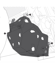 CUBRECARTER SW-MOTECH ENGINE GUARD HONDA MSS.01.070.10001/B