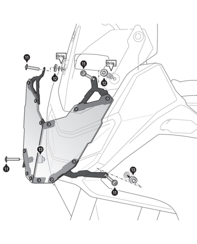 PROTECTOR DE FARO SW-MOTECH HONDA LPS.01.070.10100/B