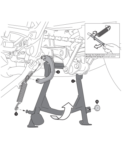 CABALLETE CENTRAL SW-MOTECH HONDA HPS.01.137.10002/B