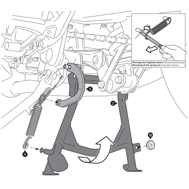 CABALLETE CENTRAL SW-MOTECH HONDA HPS.01.137.10002/B