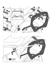 KIT DE FIJACION MALETAS LATERALES SW-MOTECH HONDA KFT.01.841.30000/B
