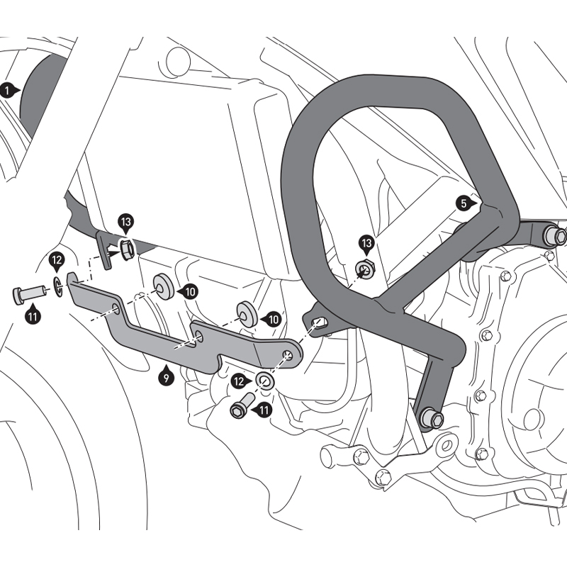 DEFENSAS DE MOTOR SW-MOTECH CRASH BAR HONDA SBL.01.132.10002/B