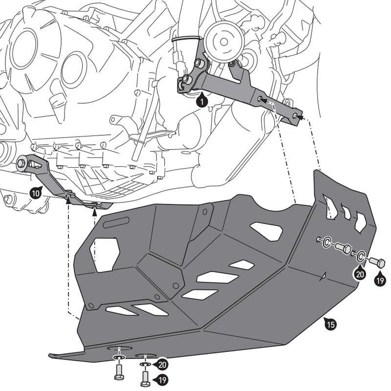 CUBRECARTER SW-MOTECH ENGINE GUARD HONDA MSS.01.151.10102