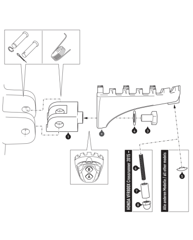 KIT REPOSAPIES SW-MOTECH ION HONDA/SUZUKI FRS.01.011.10303/S