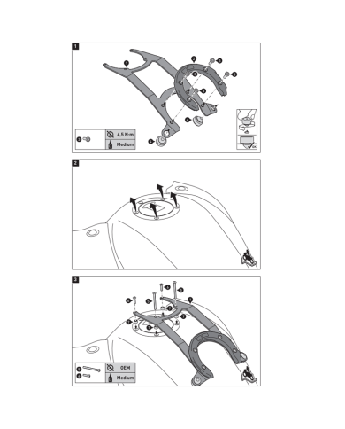 FIJACION BOLSA DE DEPOSITO SW-MOTECH TANK RING EVO HONDA TRT.00.640.21200/B