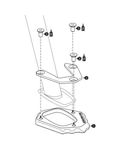 EXTENSIÓN CABALLETE LATERAL SW-MOTECH HONDA STS.01.548.10000
